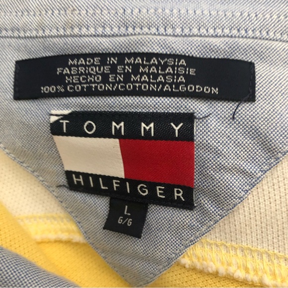 Tommy Hilfiger vintage short sleeve polo shirt. Sz Large - Picture 4 of 6
